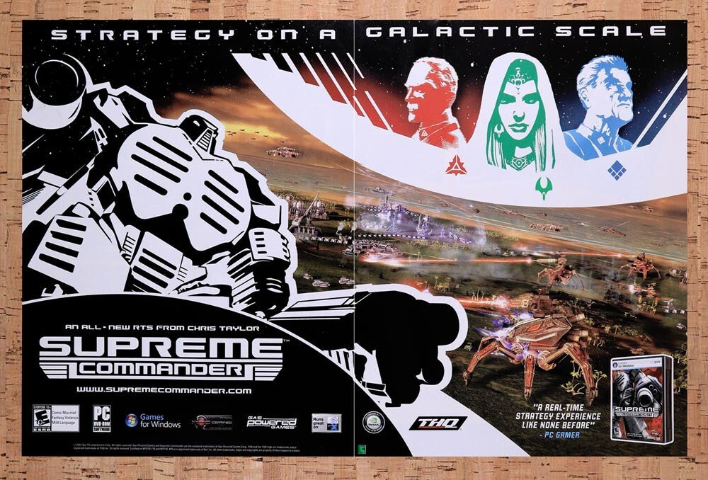2003 Supreme Commander PC Original Ad v2 - for just $21.49! 