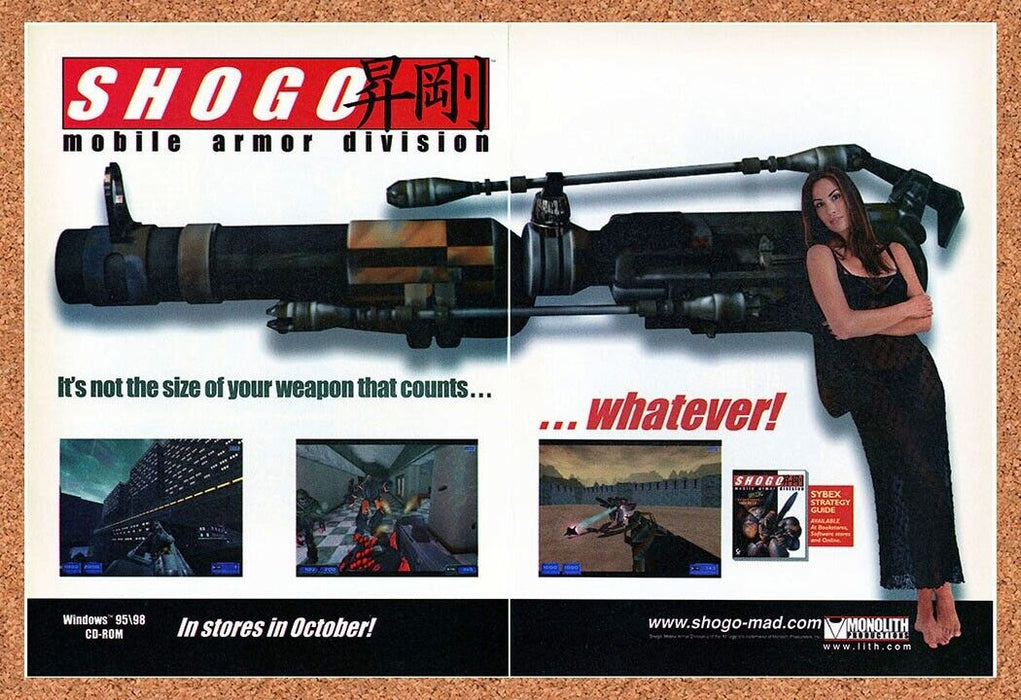 1998 Shogo Mobile Armor Division PC Original Ad - for just $21.99! 