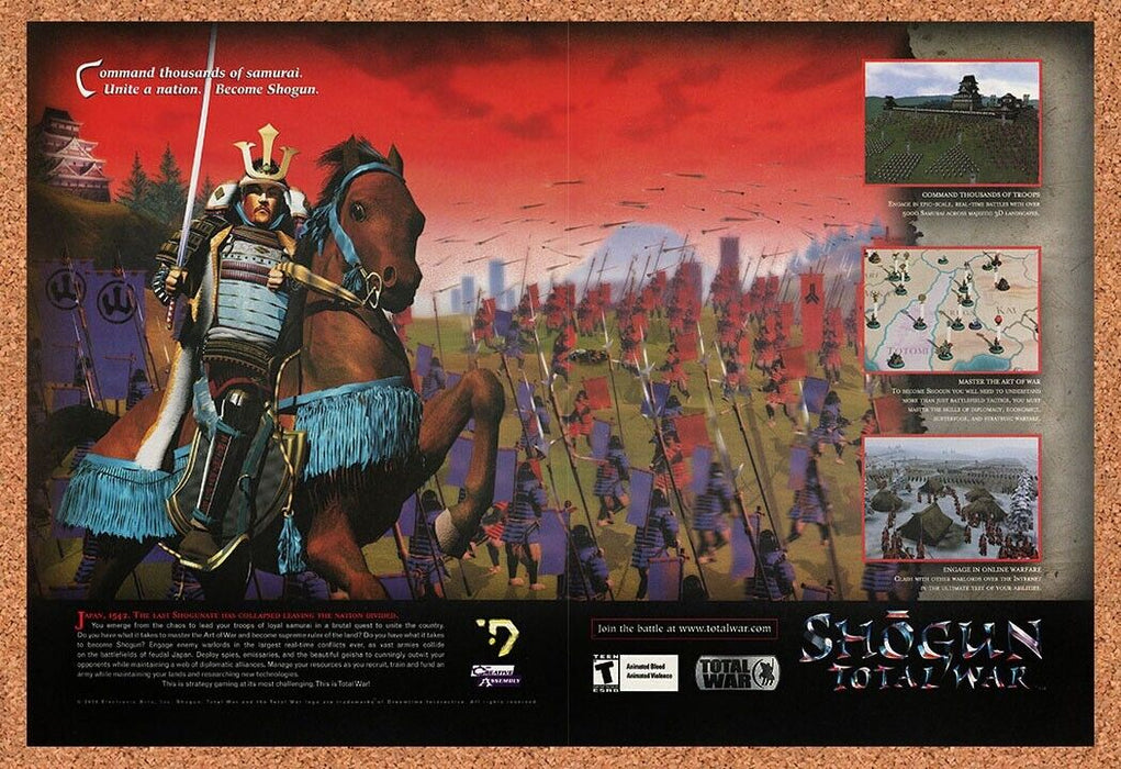 2002 Shogun Total War PC Original Ad v1 - for just $21.49! 