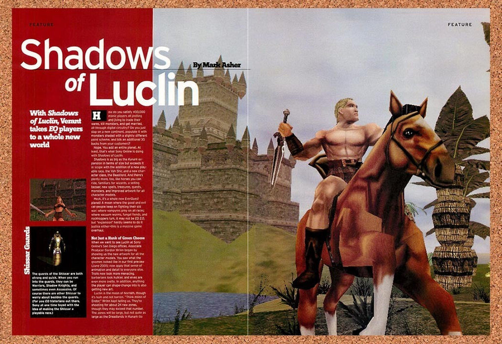 2001 EverQuest Shadows Of Luclin PC Original Advertisement vr6 - for just $23.99! 