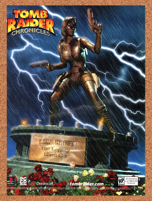 2001 Tomb Raider Chronicles Dreamcast Original Ad - for just $17.99! 