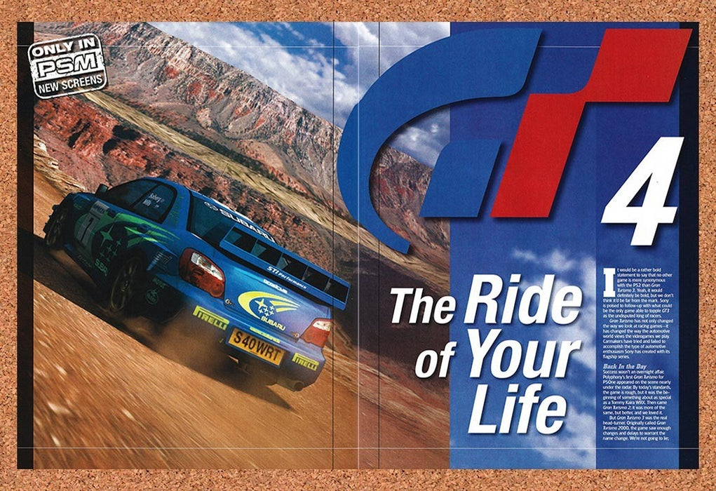 2003 Gran Turismo 4 PS2 Original Advertisement vr1 - for just $23.99! 