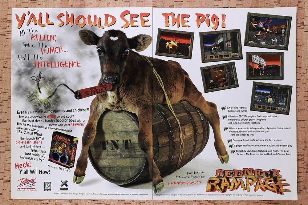 1997 Redneck Rampage 1 PC Original Ad v1 - for just $21.49! 