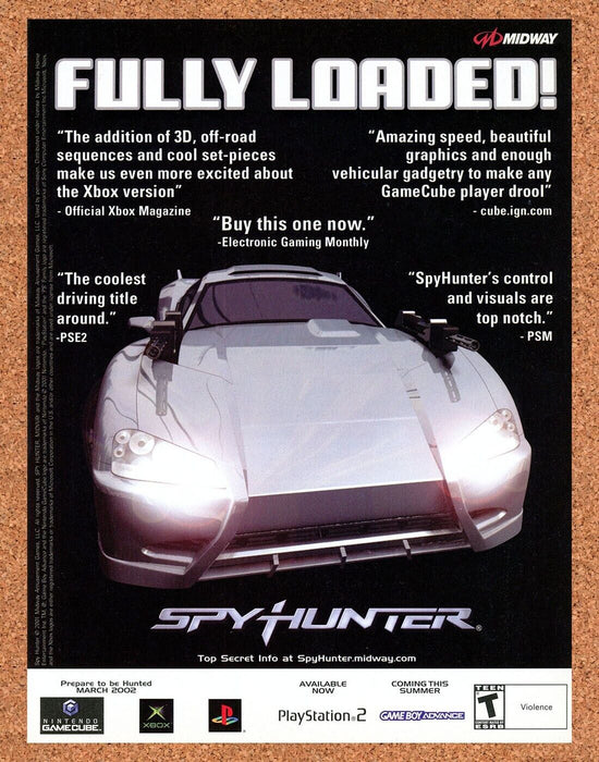2002 Spy Hunter PS2 Original Ad - for just $17.99! 