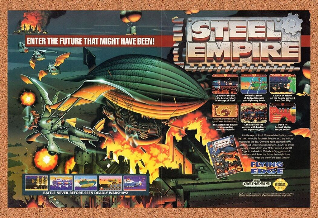 1992 Steel Empire Genesis Original Ad v1 - for just $21.49! 