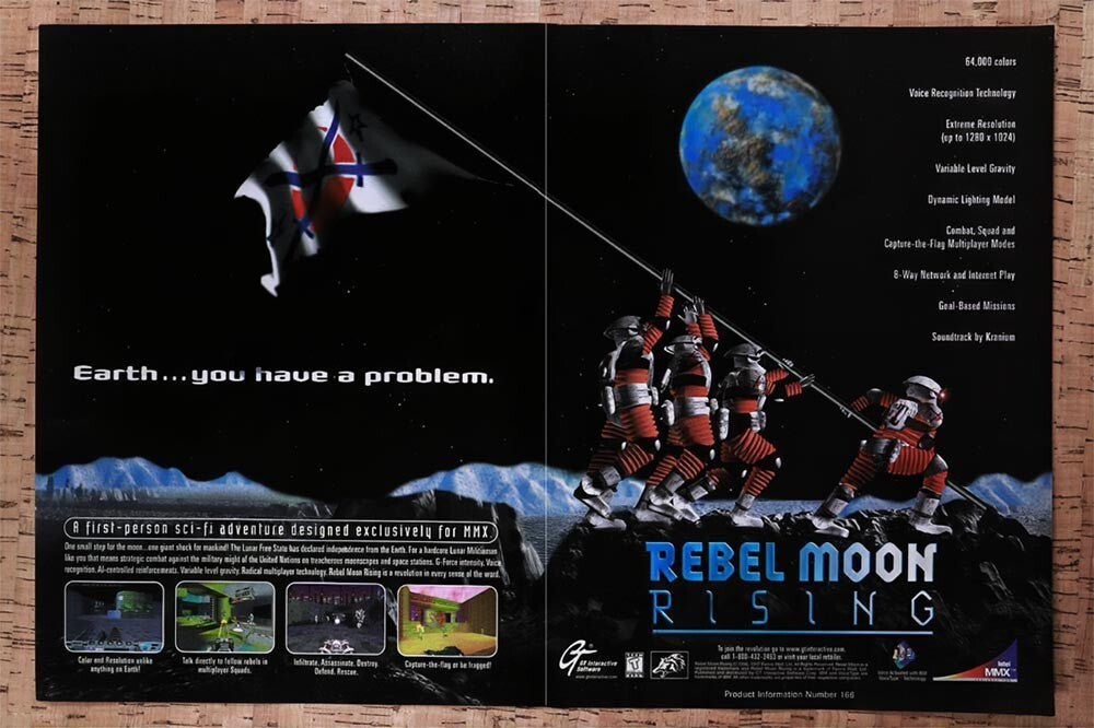 1997 Rebel Moon Rising PC Original Ad v1 - for just $21.49! 