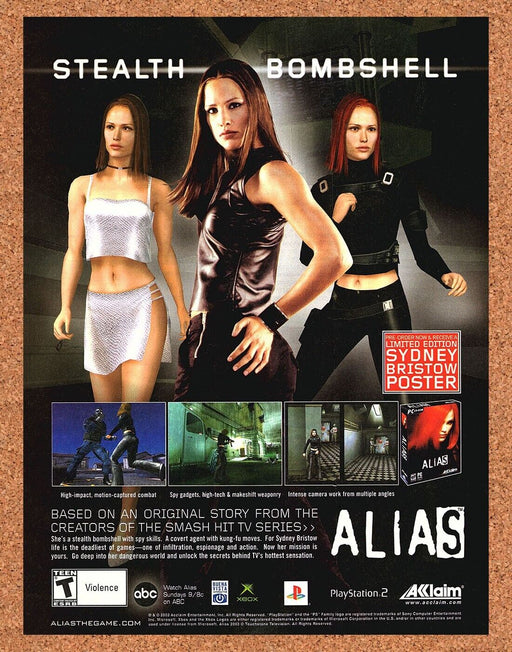 2004 Alias PS2 Original Jennifer Garner Ad - for just $17.99! 