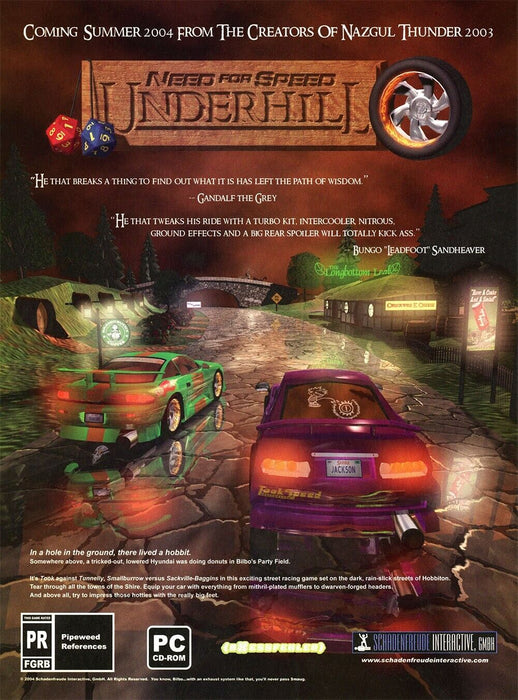 2006 Need For Speed Underhill PC Original Parody Ad - for just $18.99! 