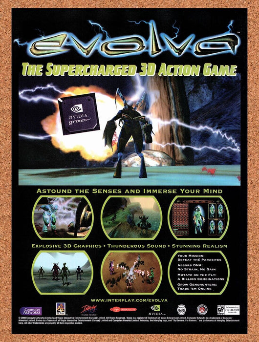 2000 Evolve nVidia G-Force Original Ad v2 - for just $17.99! 