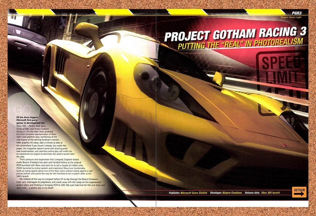 2005 Project Gotham Racing 3 Xbox Original Advertisement vr1 - for just $23.99! 