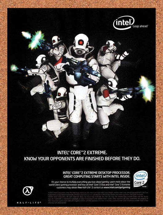 2007 Half-Life 2 Intel Core 2 Original Advertisement v5 - for just $19.99! 