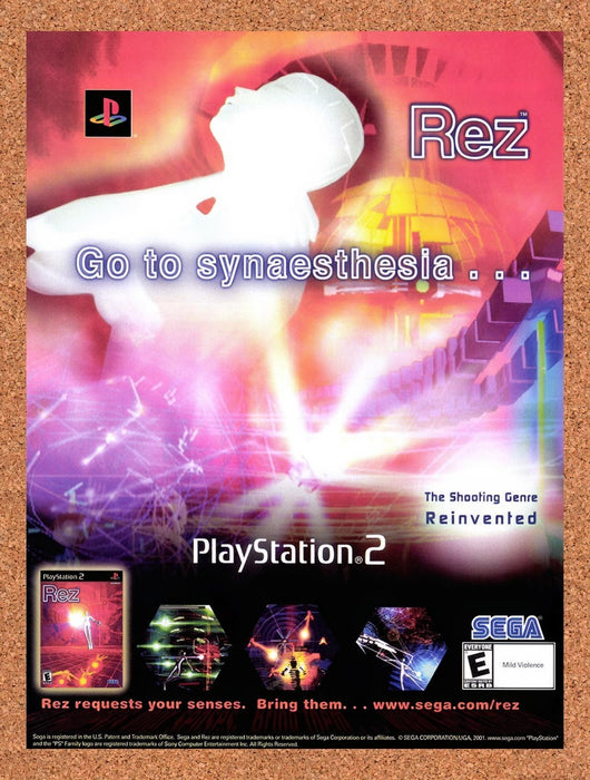 2002 REZ PS2 Original Advertisement v1 - for just $19.49! 