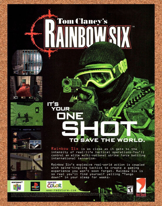 2002 Rainbow Six N64 Original Ad v3 - for just $17.99! 