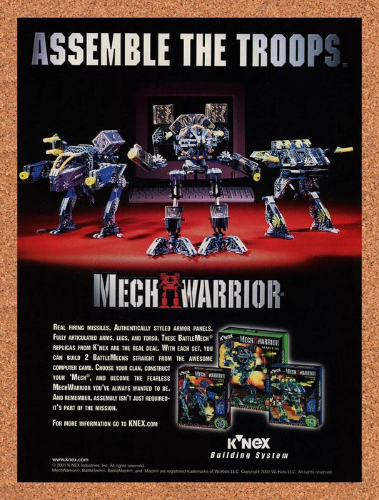 2003 MechWarrior PC Original K'Nex Minifigures Ad - for just $17.99! 