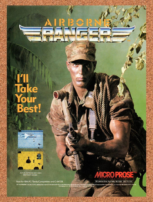 1989 Airborne Ranger Tandy Original Ad v1 - for just $17.99! 