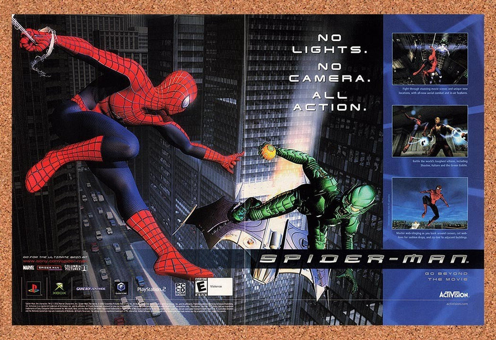 2002 Spider-Man PS1 Original Advertisement v4 - for just $23.99! 