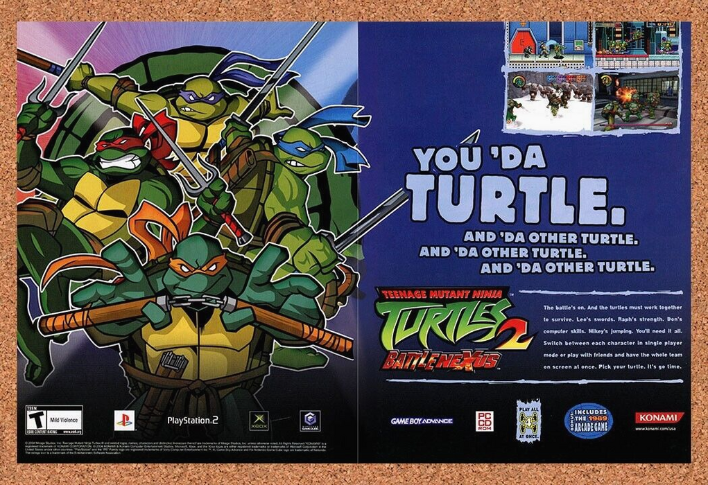 2005 Teenage Mutant Ninja Turtles 2 BattleNexus PS2 Original Ad v1 - for just $21.49! 
