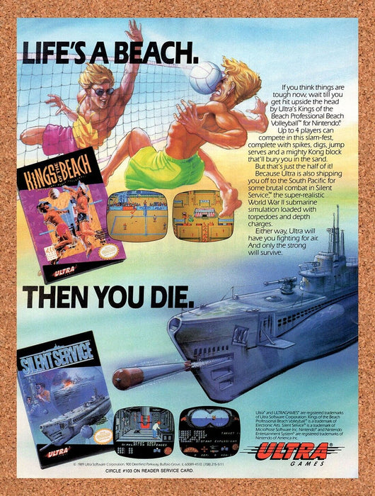 1990 Ultra Games NES Games Original Ad v1 - for just $17.99! 