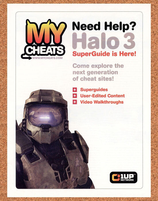 2010 Halo 3 Xbox 360 Original 1up Network Ad - for just $18.99! 