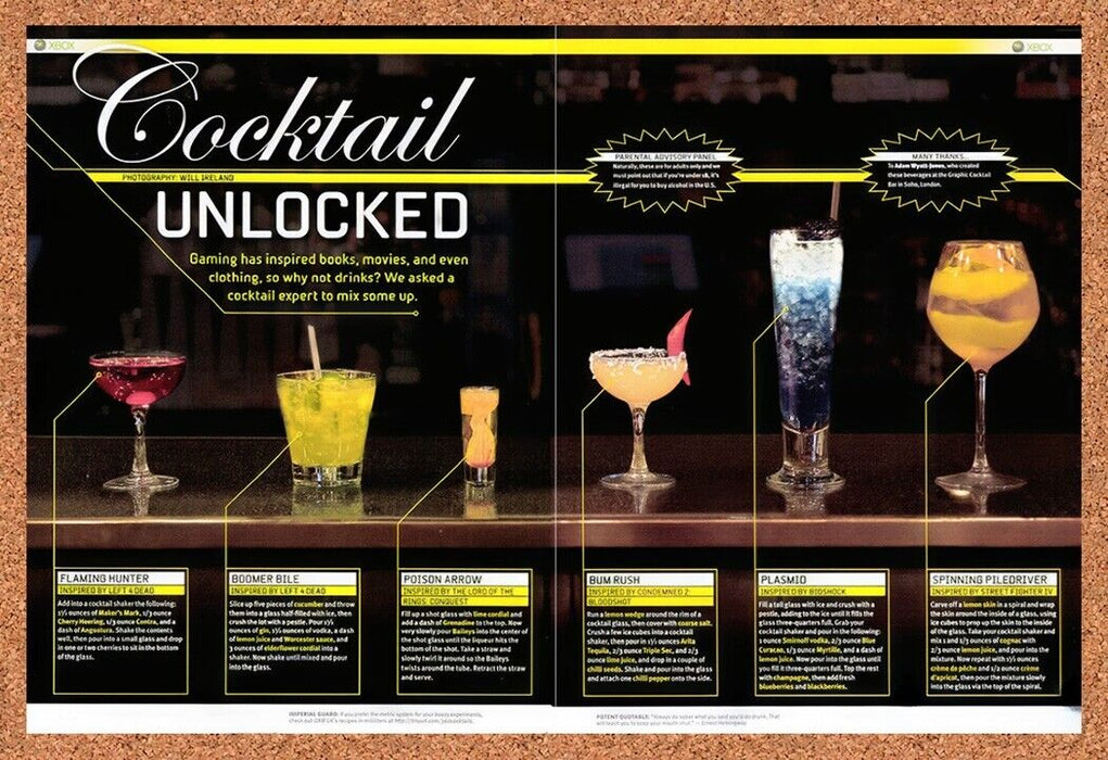 2009 Video Game Inspired Cocktails Original Ad v1 - for just $18.27! 