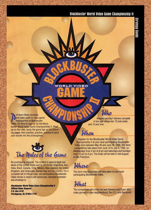 1995 Blockbuster World Video Game Championship II 1996 Original Ad v2 - for just $17.99! 