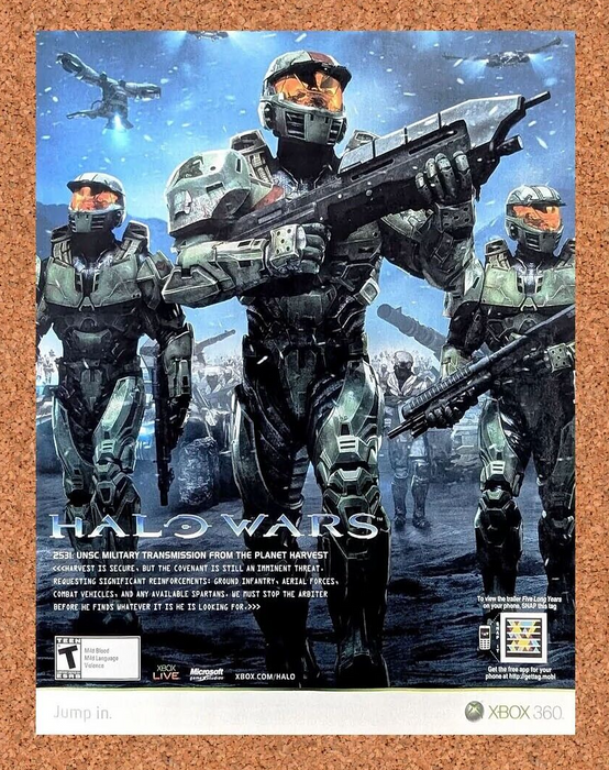 2009 Halo Wars Xbox 360 Original Ad - for just $17.99! 