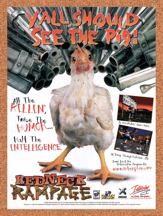 1997 Redneck Rampage 1 PC Original Ad v2 - for just $17.99! 