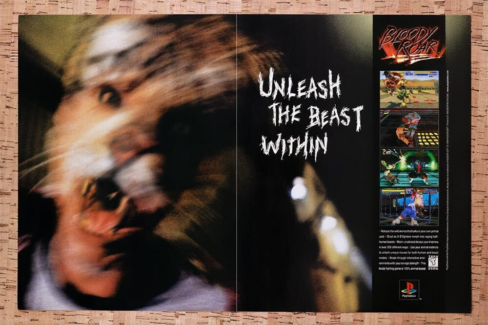 1998 Bloody Roar PS1 Original Ad v1 - for just $21.49! 