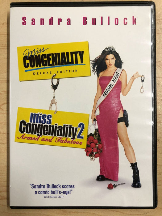 Miss Congeniality - Miss Congeniality 2 (DVD, double feature) - K6 - for just $2.50! 