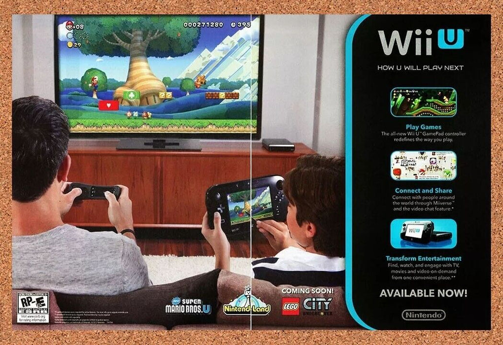 2014 Nintendo Wii U Console Original Release Ad v4 - for just $22.49! 