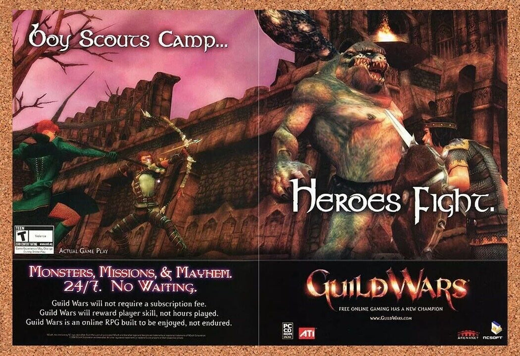 2006 Guild Wars PC Original ATI Ad v4 - for just $21.49! 