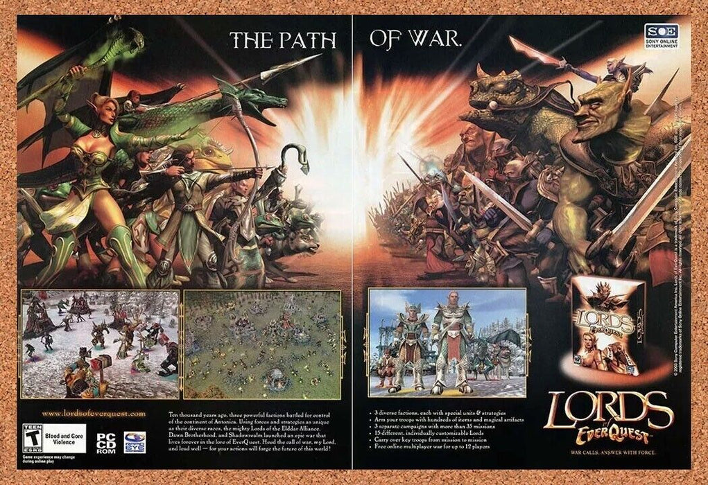 2006 Lords Of EverQuest PC Original Ad - for just $22.49! 