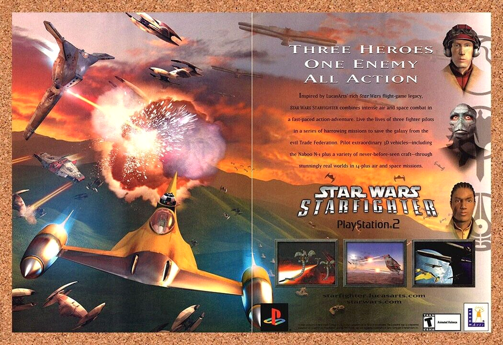 2003 Star Wars Starfighter PC Original Ad v1 - for just $21.49! 