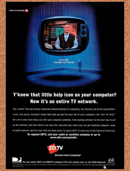 1998 Gamespot TV ZDTV Original Advertisement v2 - for just $19.49! 