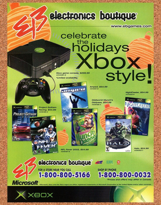 2003 EB Games Xbox Original Holiday Ad v5 - for just $17.99! 