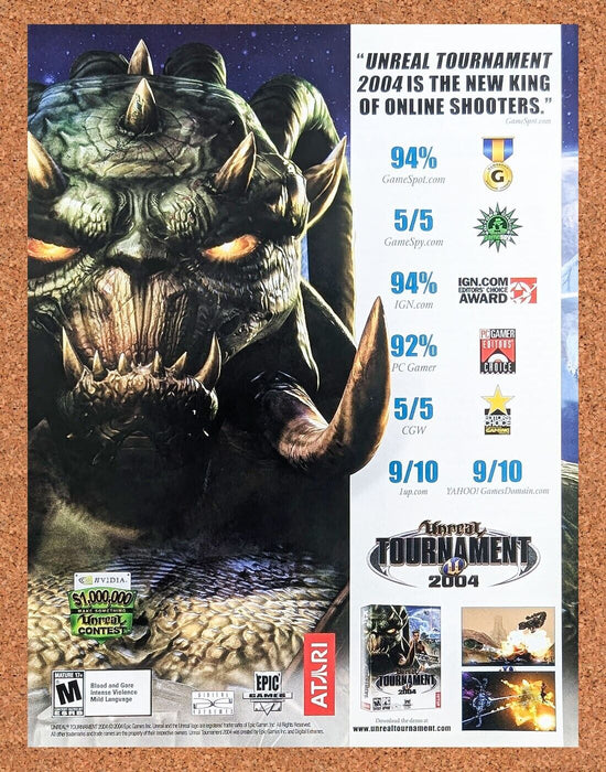 2004 Unreal Tournament 2004 PC Original Ad v2 - for just $17.99! 