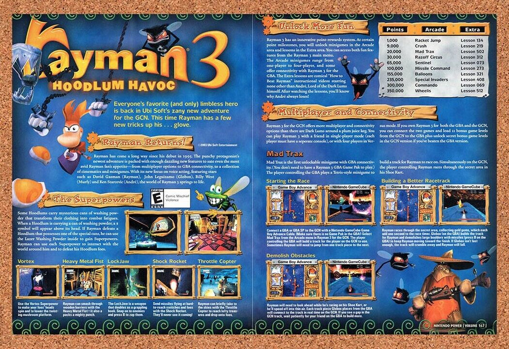 2003 Rayman 3 Hoodlum Havoc GameCube Original Ad v1 - for just $21.49! 