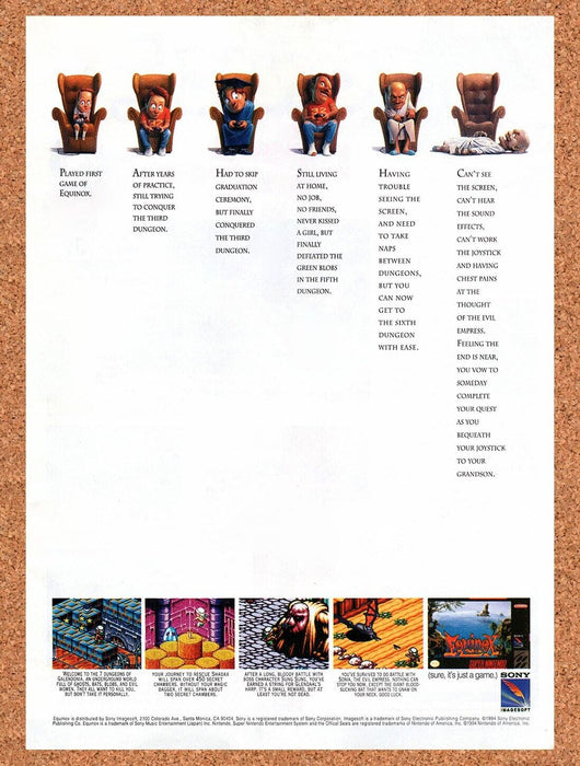 1994 Equinox SNES Original Ad v1 - for just $17.99! 