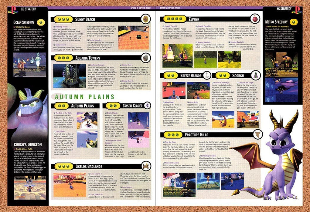 1999 Spyro Ripto's Rage Autumn Plains Original Advertisement vr2 - for just $23.99! 