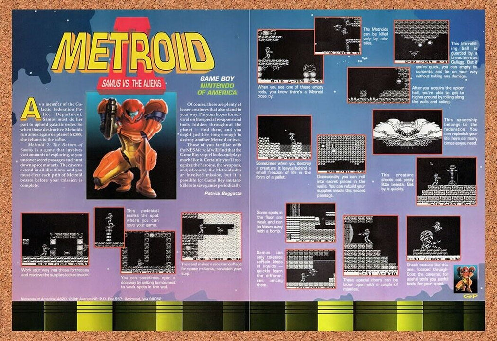 1992 Metroid 2 The Return Of Samus Game Boy Original Ad v1 - for just $21.49! 