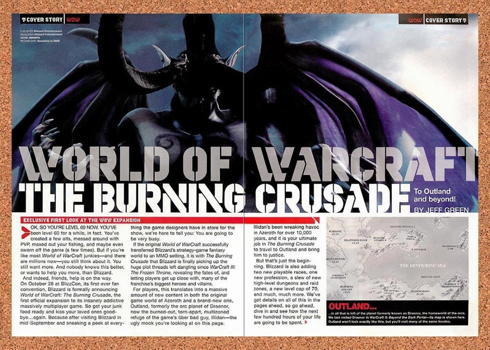 2005 World Of WarCraft Burning Crusade PC Original Advertisement vr12 - for just $19.19! 