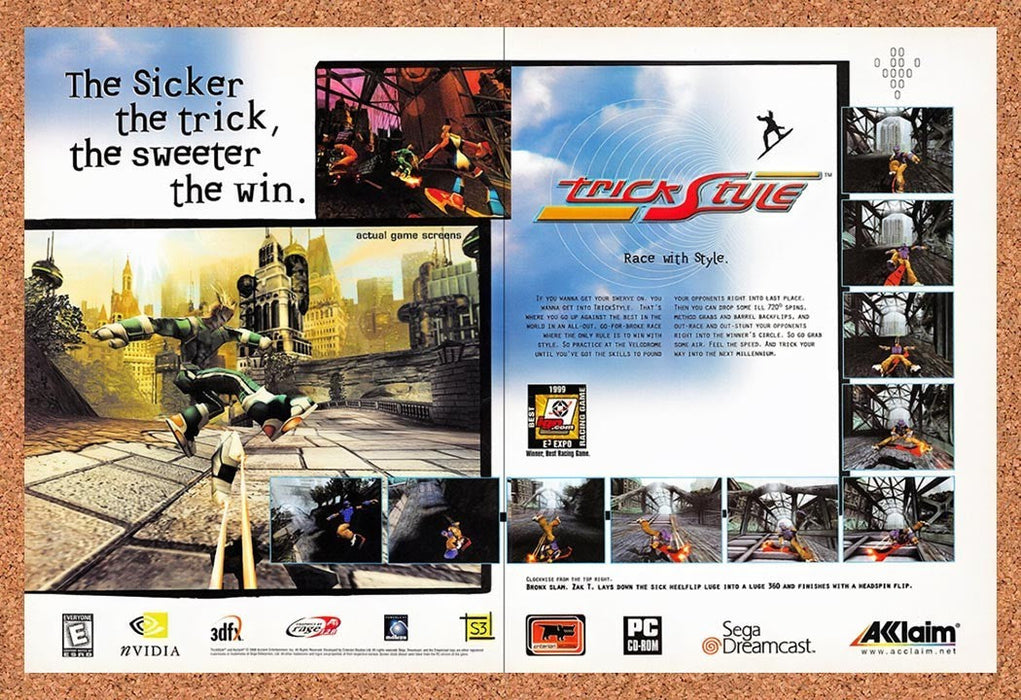 1999 TrickStyle Dreamcast Original Advertisement v1 - for just $23.99! 
