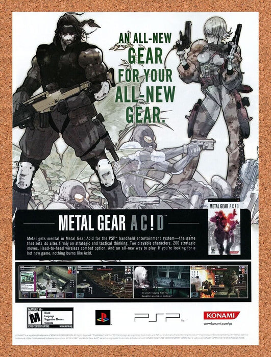 2006 Metal Gear Acid PSP Original Ad v1 - for just $17.99! 