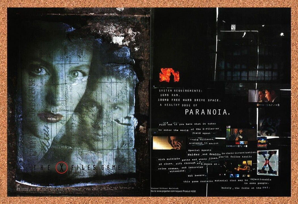 2000 X-Files Game PC Original Ad v1 - for just $21.99! 