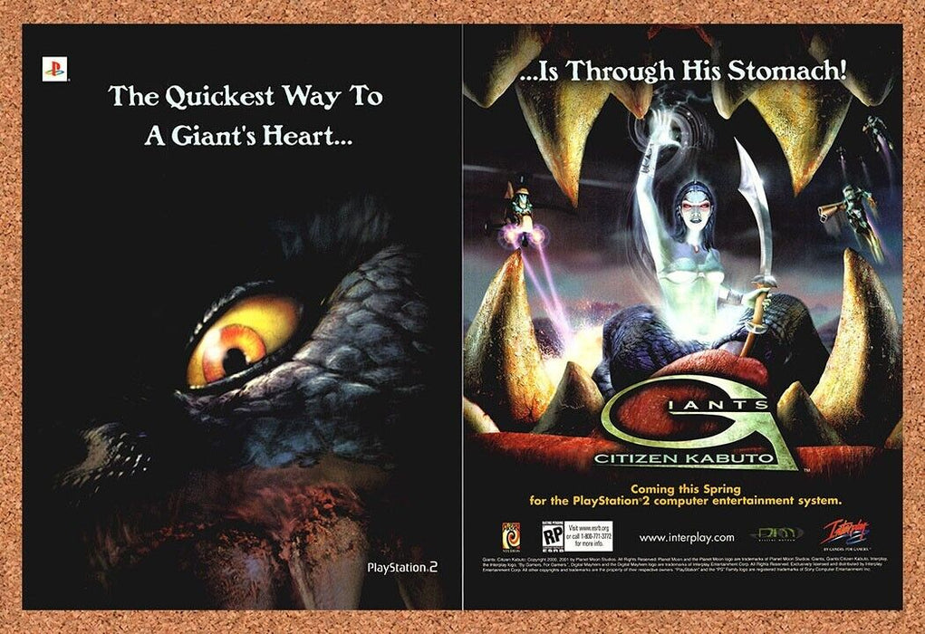 2003 Giants Citizen Kabuto PS2 Original Ad v1 - for just $21.49! 