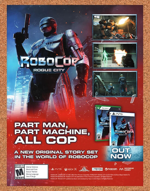 2023 Robocop Rogue City PS5 Original Ad v1 - for just $17.99! 