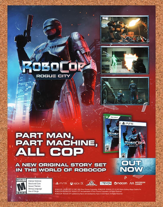 2023 Robocop Rogue City PS5 Original Ad v1 - for just $17.99! 