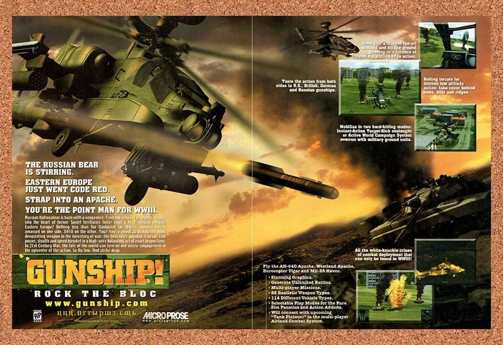 2000 Gunship! Rock The Bloc PC Original Ad v1 - for just $21.49! 