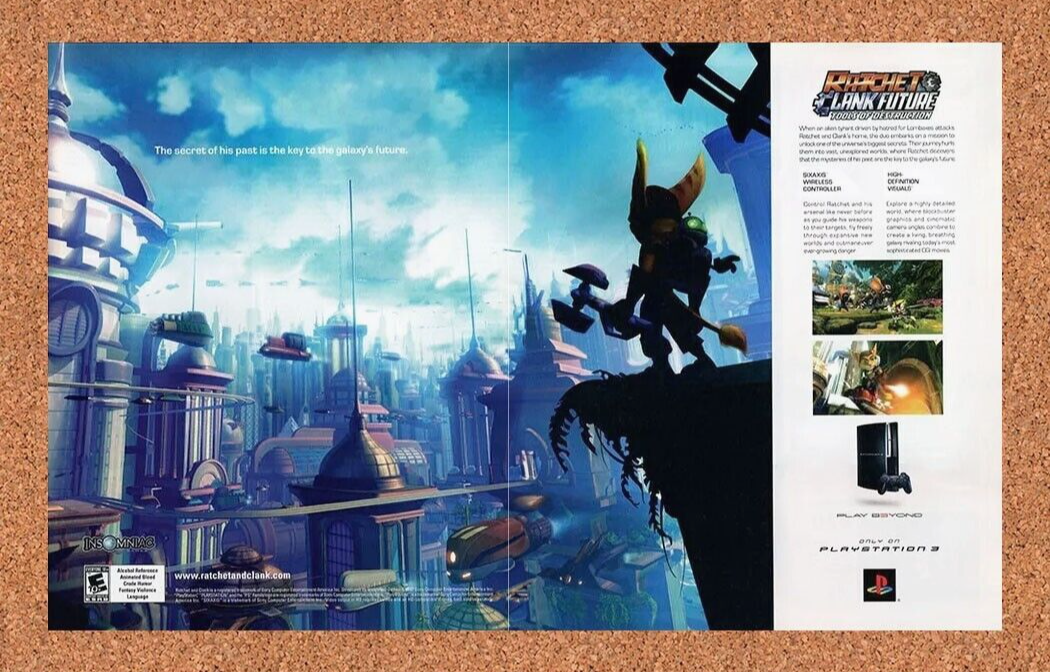 2008 Ratchet & Clank Tools of Destruction PS3 Original Ad v1 - for just $21.49! 
