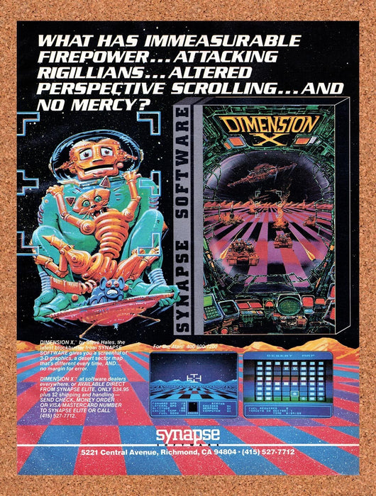 1983 Dimension X Commodore 64 Original Ad v1 - for just $18.49! 